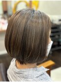 絶壁解消/ひし形/くびれ/斜めバング/60代50代40代/ミセスヘア3A
