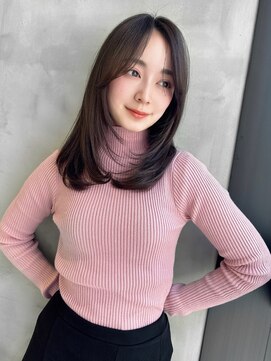 ロンド ジュルード 名古屋(Lond jeloud) センターパート　セミロングレイヤー