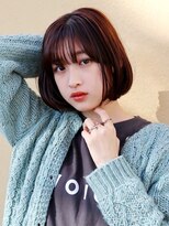 アレンヘアー 郡山開成店(ALLEN hair)&nbsp;ふわふわミニボブ/シースルーバング/小顔カット/モテ髪/ボブ