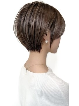 ゴカン バイ ジル ブラン 名古屋(Gokan by JIL BLAN) ハイライトバレイヤージュダブルカラーショートカット30代40代