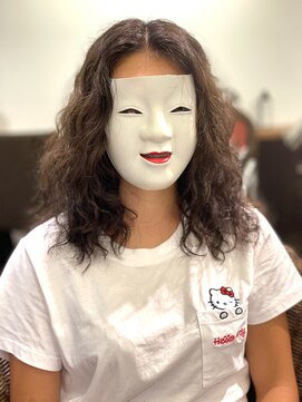 コマ(coma) 【coma中野】似合わせカットハードウェーブロングマロンベージュ