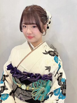 ラトリエコンタン(L´atelier Content) 水引 金箔 成人式ヘア 卒業式ヘア 袴ヘア 振袖ヘア/shima