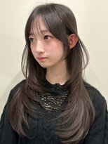 アンカーバイナチュラル(anchor by natural)&nbsp;韓国風/レイヤー/小顔/前髪カット/髪質改善/グレージュ/透明感