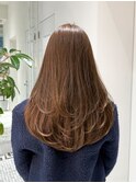ワンカールレイヤー×透明感たっぷりシアーベージュ