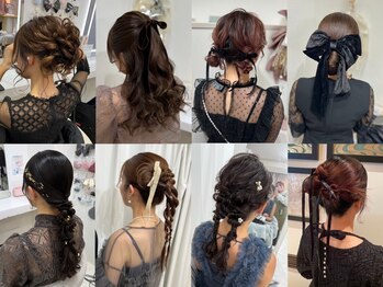 ジューシーティーティー(JUICY tt)の写真/【辛島町徒歩5分】特別な日はプロにお任せ♪王道ヘアアレンジから韓国系/個性派アレンジまで幅広く対応！