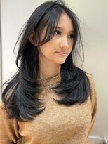 ヨロ 上野(YOLO)&nbsp;ハイライトカラーミルクティーベージュレイヤーカット