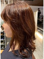 クレヨン ケース(Crayon case)&nbsp;大人可愛い小顔ハイライトアッシュブラウンロングハッシュカット