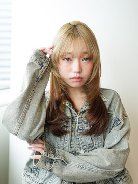 ルフュージュ バイ プロデュース 相模大野店(Refuge by Produce) シースルーバング/レイヤーカット