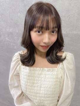 グロウバイニューヨークニューヨーク(Grow by NYNY) 【打越】ミディアム×ブラウンベージュ