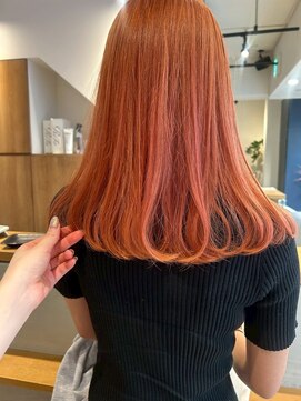オレンジカラーロング