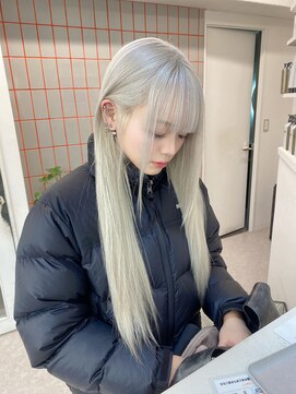 ペレ 渋谷(PELE) 着物ヘア/ダークアッシュ/ミディアムレイヤーカット/渋谷