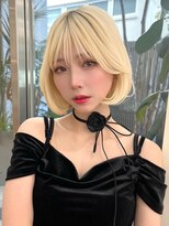 ベル 表参道Terrace(Belle)&nbsp;抜きっぱなしブリーチ/ハッシュボブ/切りっぱなしボブ/髪質改善