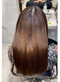 髪質改善ストレート/潤い艶髪/暖色系ブラウン #武蔵小山美容室