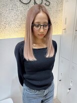 オプス 大名店(Ops)&nbsp;☆ストレート映え確実!ピンクベージュミディアム