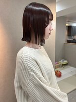 ナウアズ(now as.)&nbsp;大人綺麗めヘイリーボブxピンクブラウン【菅井】