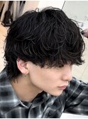シャドウパーマ波巻きスパイラルパーマウルフパーマ名古屋駅栄駅