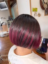 ジャーニー ワーク Journey work 艶インナーショートボブ