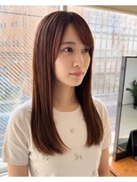 零秒女髪 千里丘店&nbsp;髪質改善で叶える上品な艶ロングストレート艶髪美髪艶カラー艶感