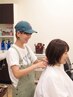 【藤原＆平日限定】カット＋カラー（白髪染めも可）＋ケアTR