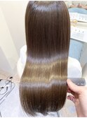 髪質改善大宮&.La Blancheクリアグレージュナチュラルストレート
