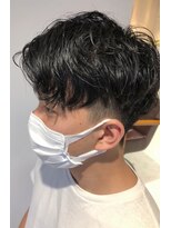 メルト 吉祥寺(melt)&nbsp;《長谷川》無造作パーマ前下がりコンマヘア ツーブロック