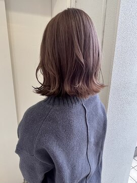 ヘアーデザイン シュシュ(hair design Chou Chou by Yone) ダブルカラー☆シアーピンクベージュカラー