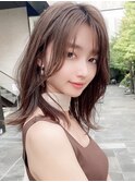 大人かわいい似合わせカット/こなれミディ/美髪/くびれヘア/新宿