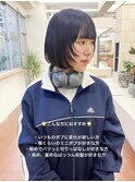 顔まわりカット ミニボブ 切りっぱなしボブ 矢場町 栄 ボブ