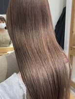 ラゴム 池袋(LAGOM)&nbsp;ほんのりピンクなミルクティーベージュ[池袋/髪質改善]