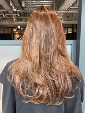 アイティーバイアルバム 下北沢店(IT by ALBUM) ベージュミディ_エアリーロングピンクブラウン_ba473001