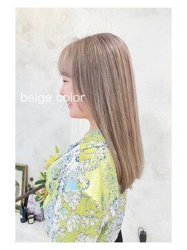 ヴィータ 白金(vi ta) ブリーチ×ベージュカラー
