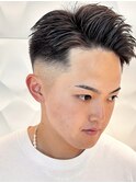 フェードカット/アップバング/ショート/バーバースタイル/20代