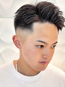 銀座マツナガ 浅草店 フェードカット/アップバング/ショート/バーバースタイル/20代