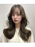 似合わせカット＋コテ巻き風デジタルパーマ＋1ステップTR