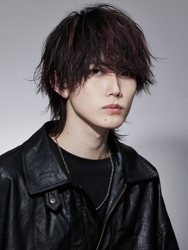 リップスヘアー 渋谷 annex(LIPPS hair) ミディアムウルフ　マッシュウルフ　レッドハイライト