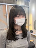 イオエ 梅田(ioe) ダブルカラー/大人ボブ/黒髪スタイル/髪質改善/縮毛矯正