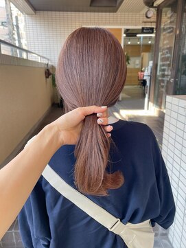 サロン シー(salon sea) salonsea 仙田　ブリーチなしで作る柔らかベージュ