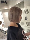 【藤沢】ミルクティーベージュボブ/ホワイトベージュ/ブリーチ