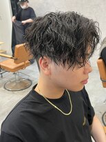 シャドウパーマメンズカットスパイラルパーマツイスパ波巻き