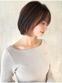みね.ショートボブで大人可愛く！30代40代50代前下がり小顔新宿