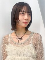 アルバム 渋谷パルコ(ALBUM)&nbsp;ボブミディアムおくれ毛韓国ヘア_F30306