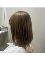 ナンバー 大分中央町店(N°)&nbsp;透明感シアーベージュ×大人艶ストレートボブ