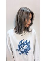 ノーバル バイ シエスタ 池袋(NoVal by siesta)&nbsp;シルバー×バレイヤージュ