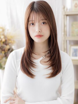 カバーヘア ブリス 大宮西口(COVER HAIR bliss) シースルーバング艶カラーシャギーカットTd2大宮20代30代40代