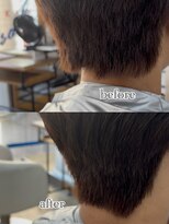 オーシャントーキョー 大阪(OCEAN TOKYO)&nbsp;ワックスなしツーブロックメンズセンターパートニュアンスパーマ