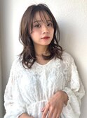 小顔ミディアムレイヤー/透明感カラー春カラーブリーチなしp浦和