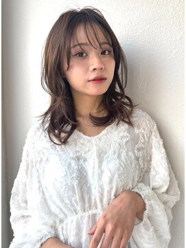 カバーヘアアンドスパ ブリス 浦和(COVER HAIR&SPA bliss) 小顔ミディアムレイヤー/透明感カラー春カラーブリーチなしp浦和