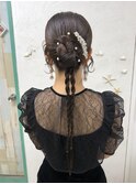 カチモリヘア/ねじねじアレンジ/ヘアアレンジ/ヘアセット