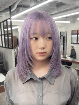 ニコトウキョウ 新宿(nico TOKYO) ダブルカラーミルクティーベージュピンクベージュロングレイヤー