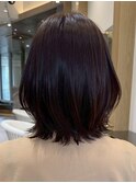 表参道白髪ぼかしレイヤーボブベージュアッシュグレージュ30代